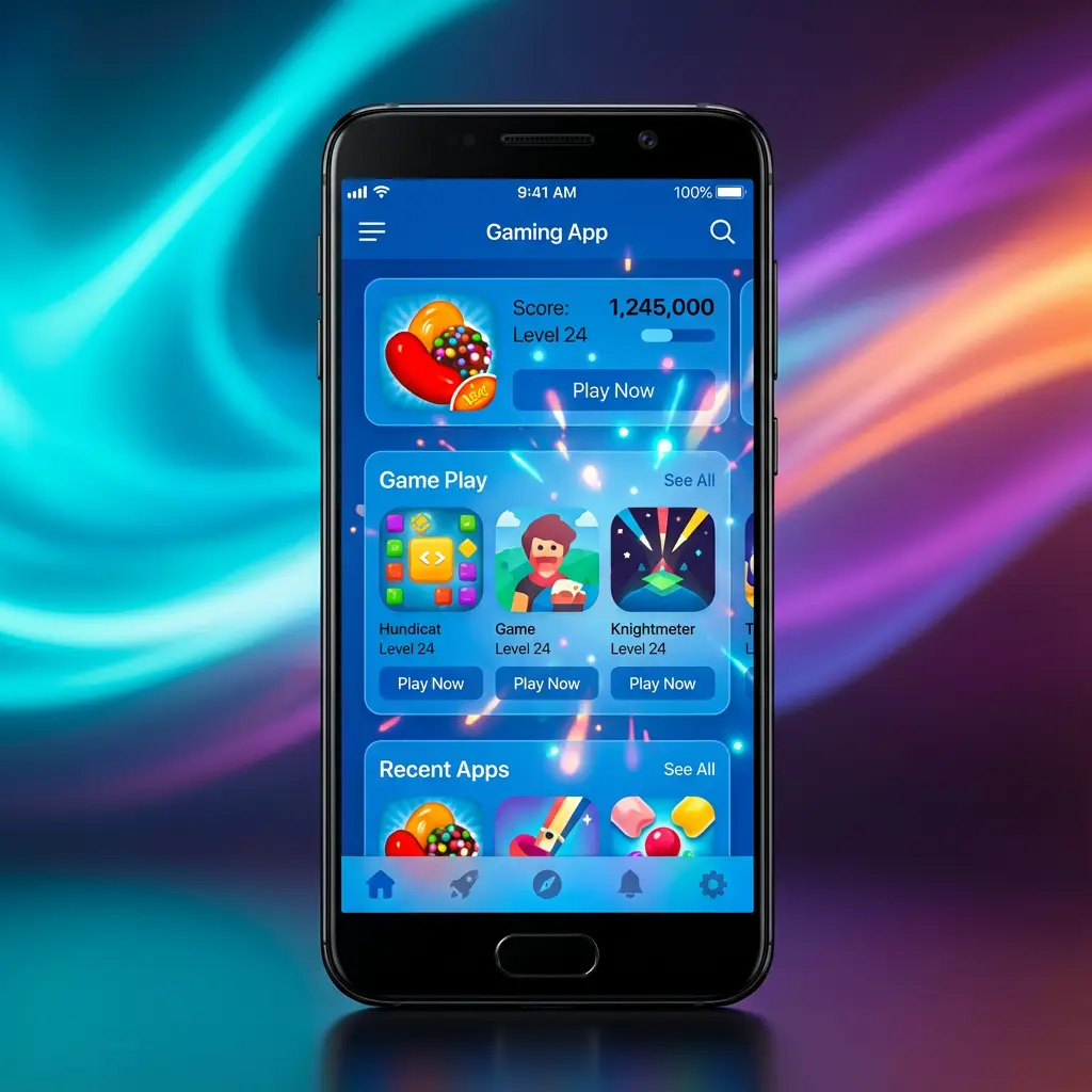 黑色手机 手游app 鲜艳